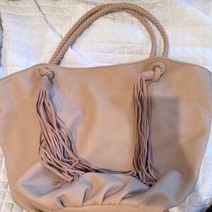 Anthropologie Tote with Tassel Accents